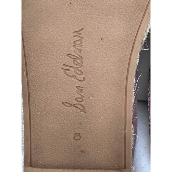 Sam Edelman Carrin Suede Platform Espadrilles Shoes‎ Pink Women Size 8M Slip On - Picture 6 of 7